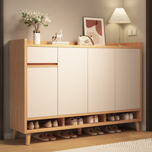 实木芯鞋柜家用门口室内简易收纳柜2025新款玄关多层防尘入户鞋架