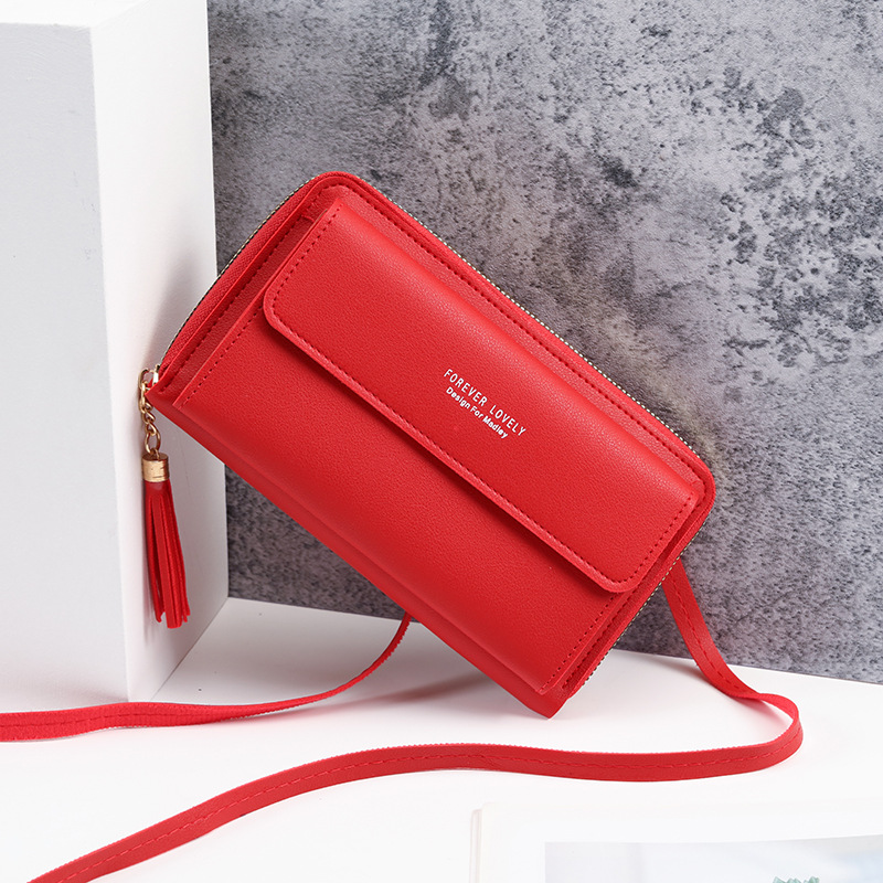 2022 nueva gran capacidad multifuncional color sólido bolso de hombro moda simple horizontal crossbody bolso del teléfono para las mujeres