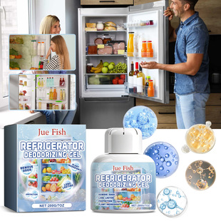 Jue-Fish refrigerator deodorization purification gel indoor refrigerator deodorization purification preservation anti-channeling clean odor