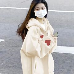 设计感卫衣女秋冬加绒外套小个子2025新款连帽开衫春秋薄款上衣潮