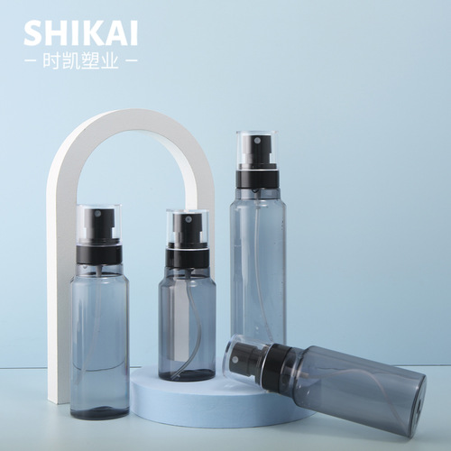 100ml 120ml 150ml Transparent Black Sealed Plastic Squeeze Alcohol Disinfectant Spray Bottle with Fine Mist