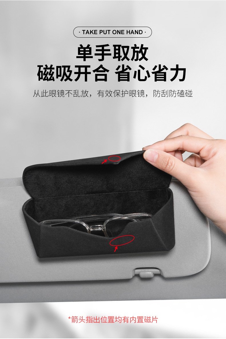 Supplying New Car-Mounted Glasses Cases for Car Factories, Multifunctional Card Holders for Car Sun Visors, and In-Car Sunglasses Holders