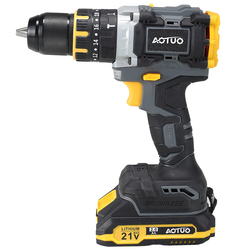 Transfronterizos de alta potencia sin escobillas taladro de mano 13mm taladro de impacto taladro de litio industrial taladro de carga taladro destornillador eléctrico