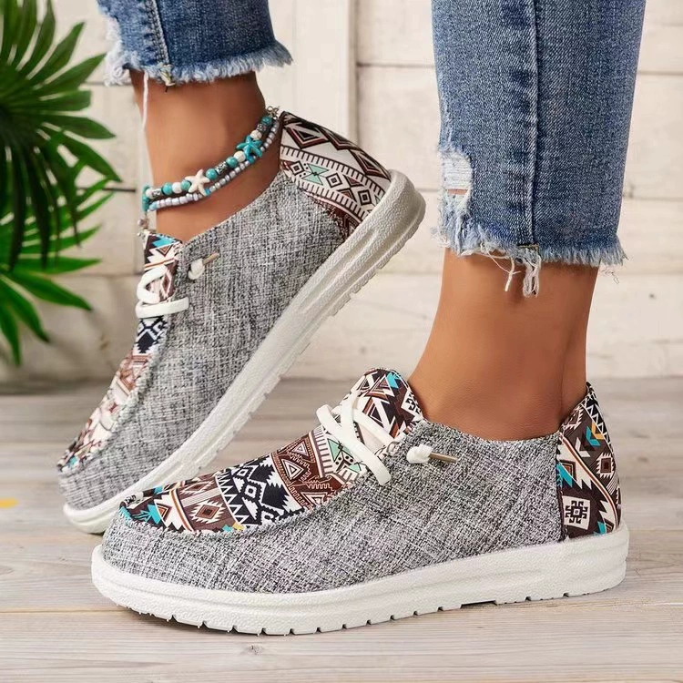 2024 Canvas Lefa Shoes Amazon Facing Casual Shoes Women's Foot Shoes Support Temu/Shein