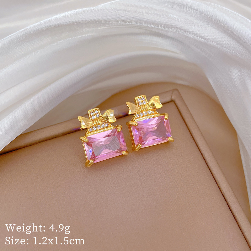 Set collana e orecchini a farfalla con boccetta di profumo_voghion.com