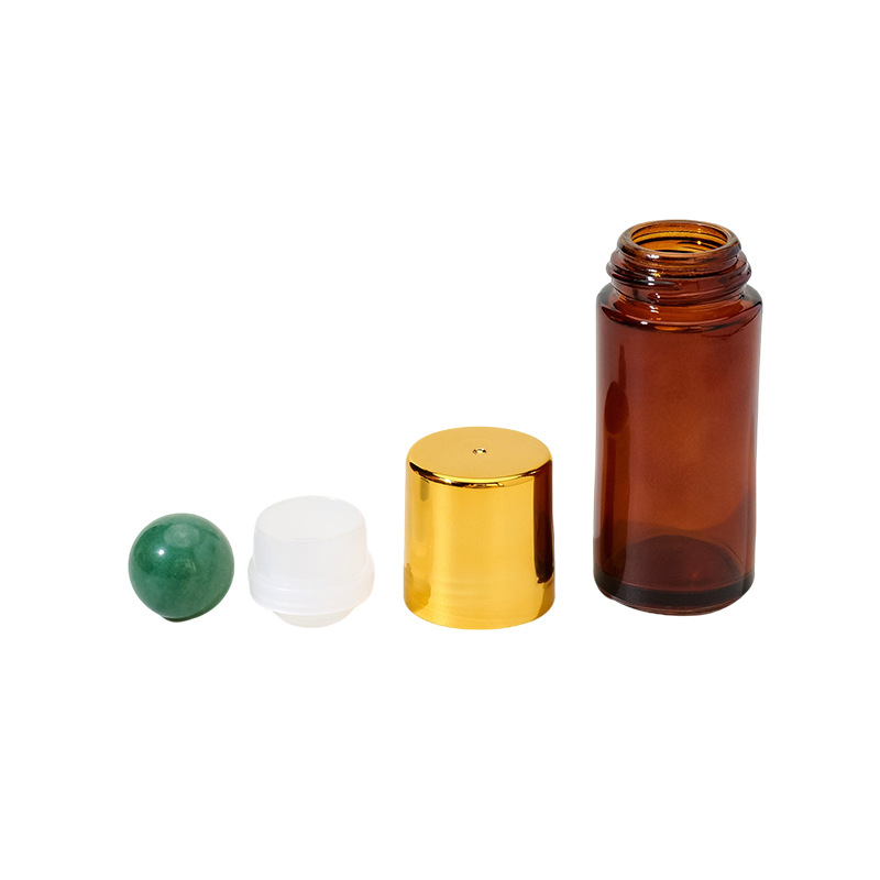 Frasco Roll-On de Cristal Natural y Vidrio para Aceites Esenciales