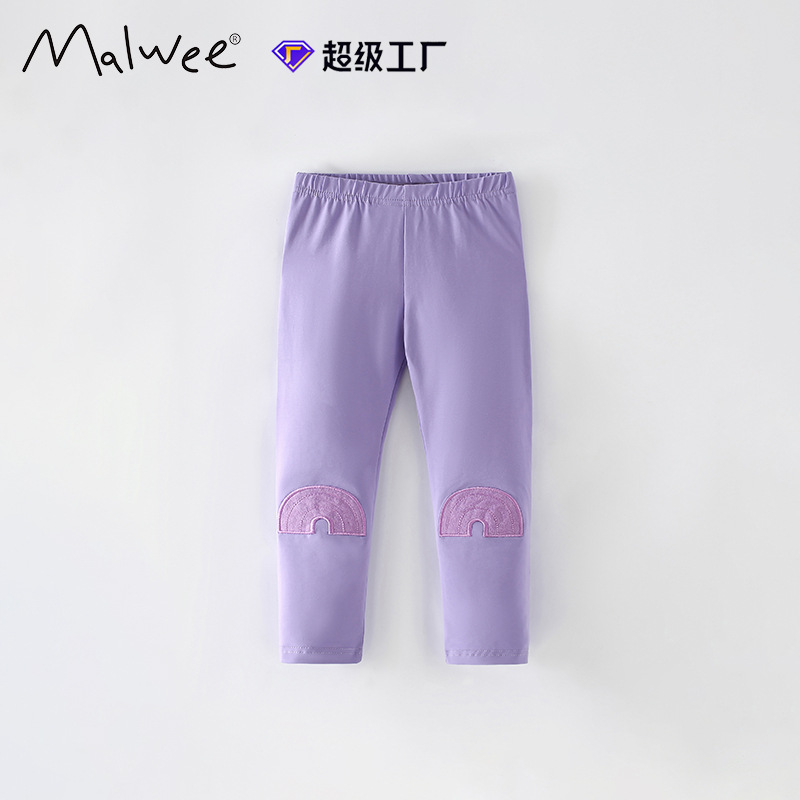 Pantalones de niñas malwee transfronterizos otoño y invierno nuevos pantalones de cintura elástica para niños europeos y medianos lindos leggings para niñas image 6