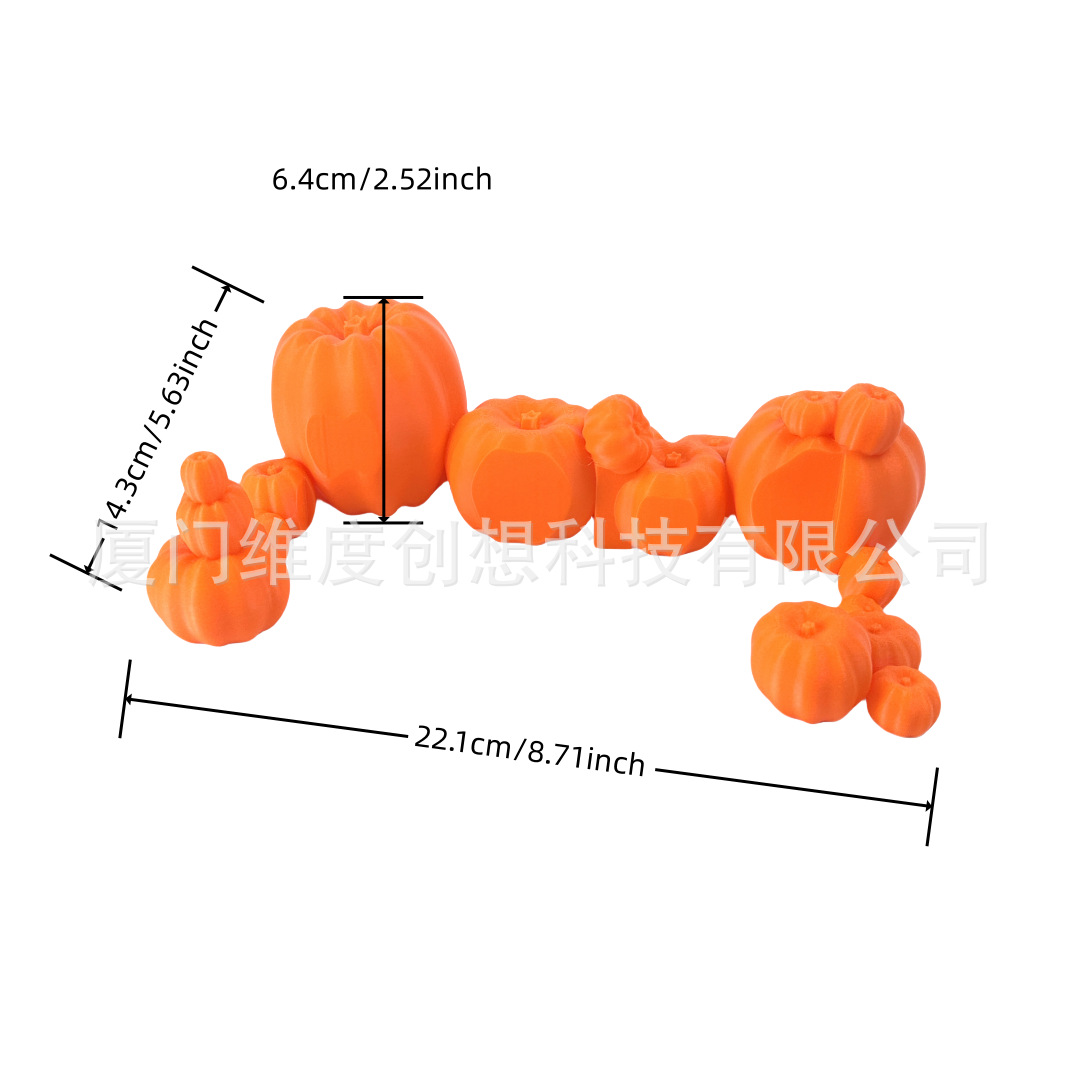 Transfronterizo NSpumpkinDockPatch3d impresa juguete switch mango de soporte modelo de calabaza TK