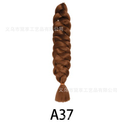 Transfronterizo 165gXP Embalaje África comercio exterior 82 pulgadas pelucas coloridas grandes trenzas de alta temperatura seda negra trenzas sucias stock