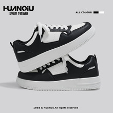 环球正品黑白熊猫小白鞋男鞋2024新款小众设计感百搭休闲运动板鞋
