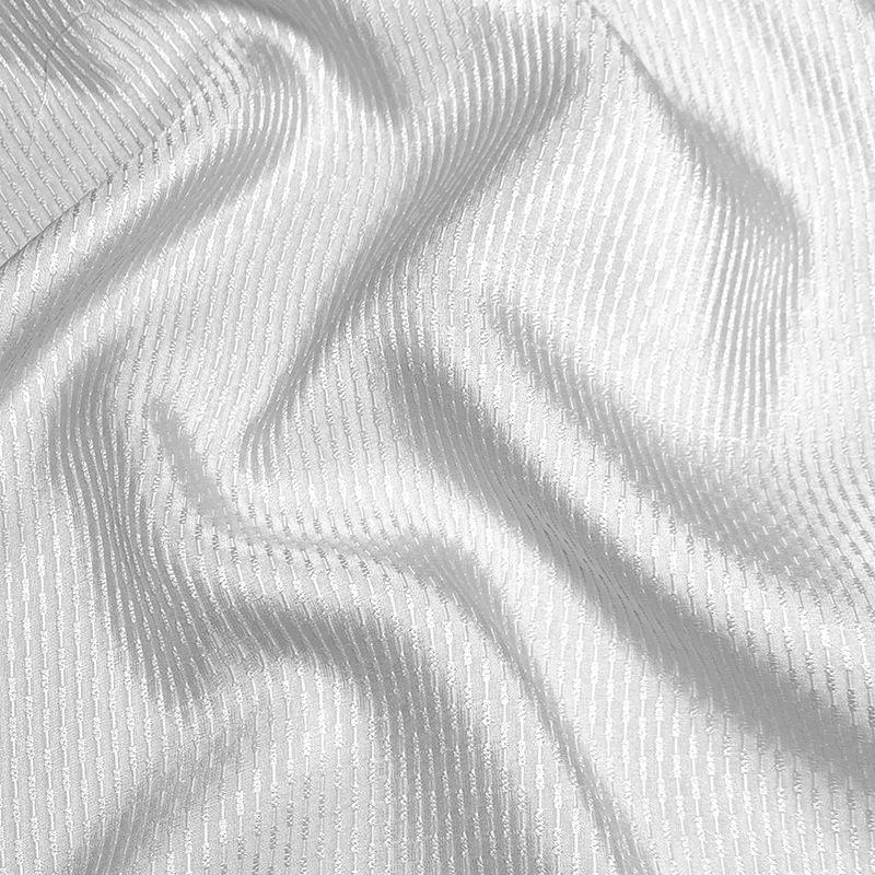 Cortina de perlas seda de morera tela jacquard satén brillante vestido vestido de ropa casual chino cheongsam tela antiarrugas