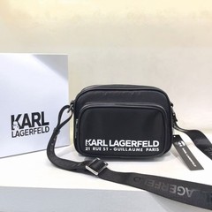 老佛爷KARL斜挎包男士休闲小挎包2025新款跨境单斜挎包包男女通用