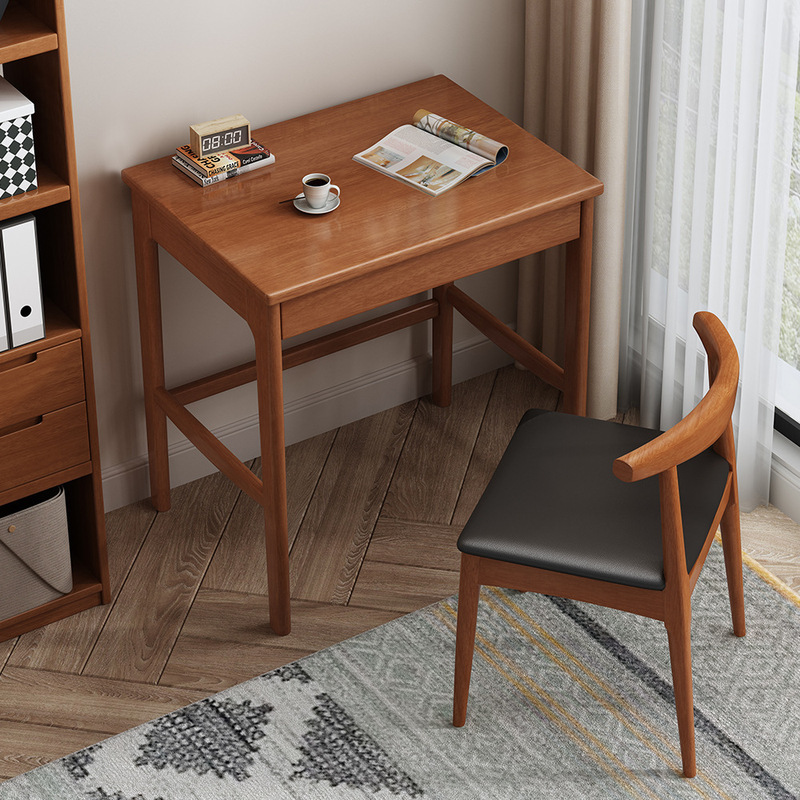 Computer Desk Small Apartment Single Simple Home Desk Solid Wood Writing Desk Corner Table Table Table for Students