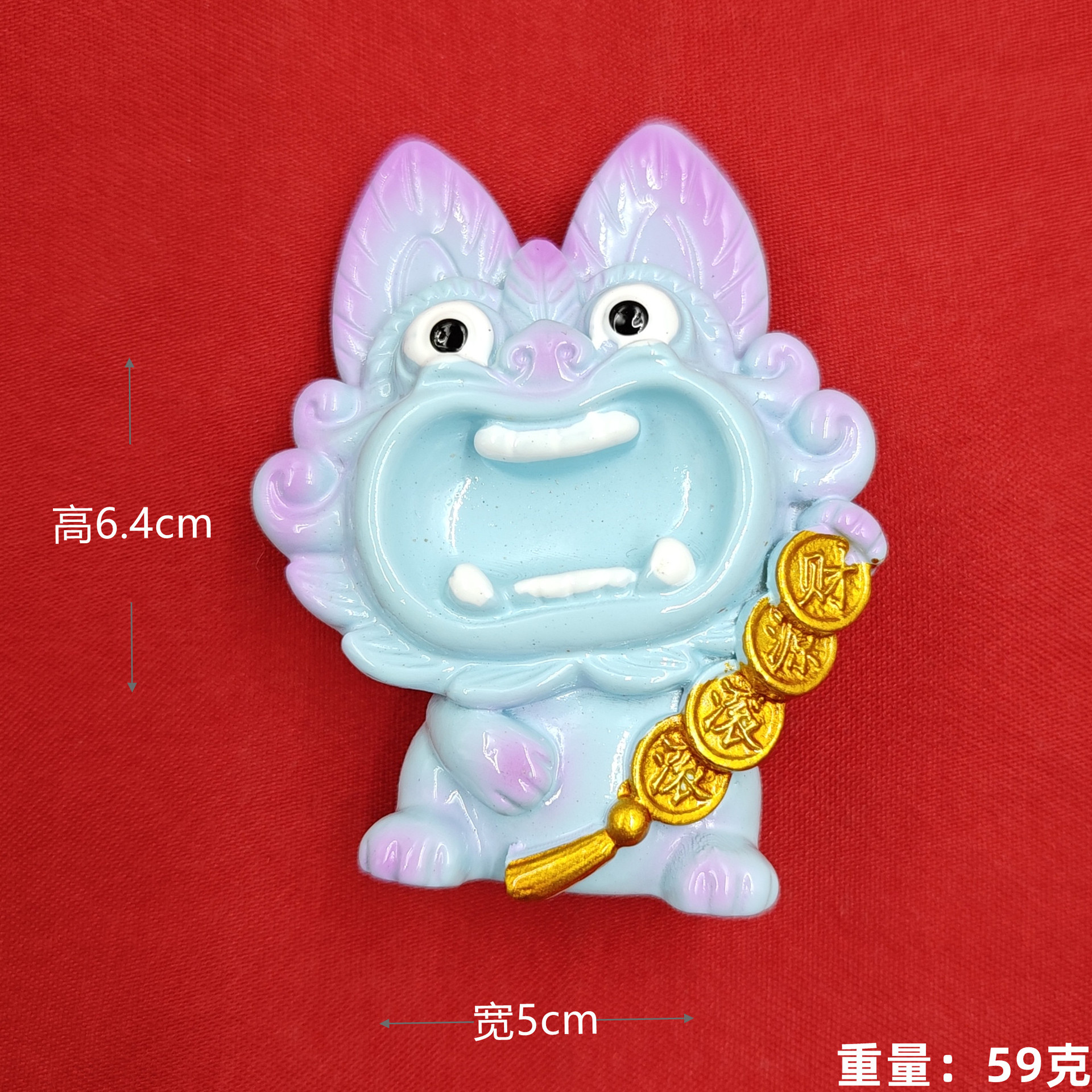 Nuevo azul (múltiples monedas de bronce) tiles gatos (pegatinas de refrigerador)