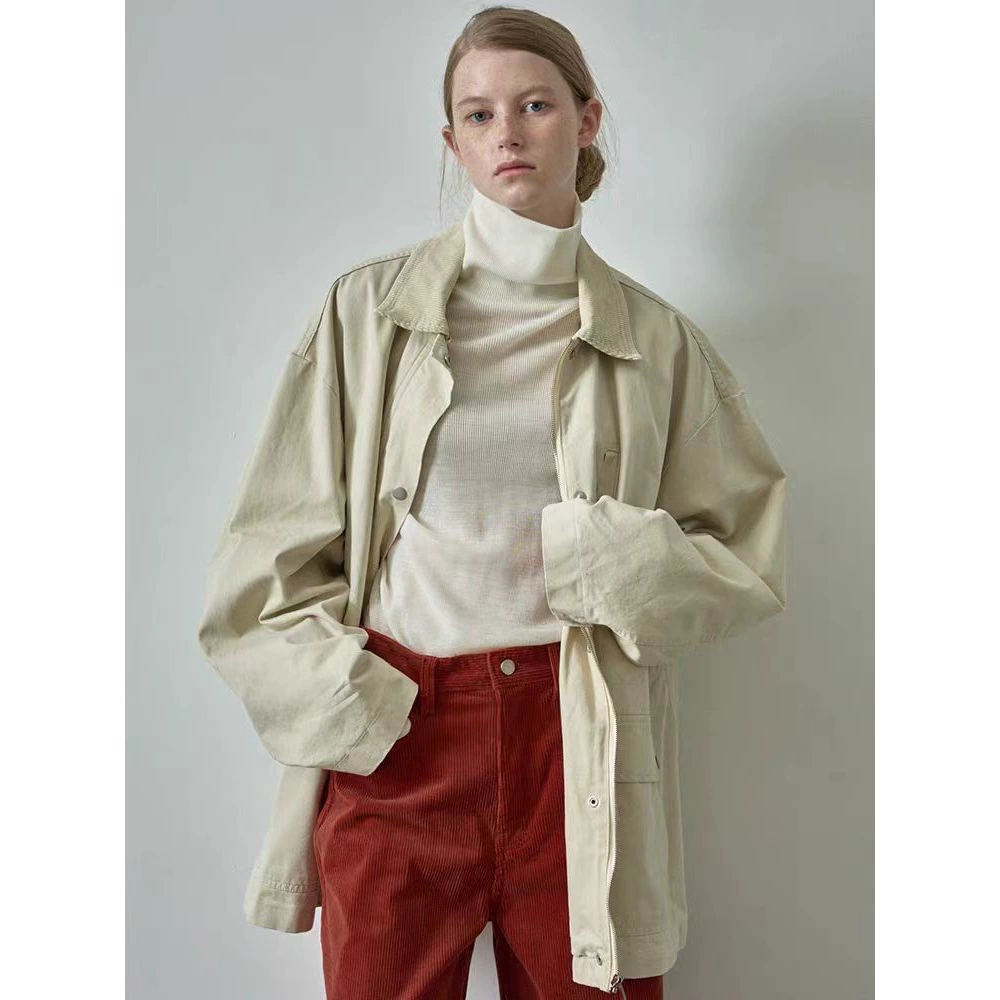 Осенняя куртка для отдыха, trench coat, свободный крой, приталенная