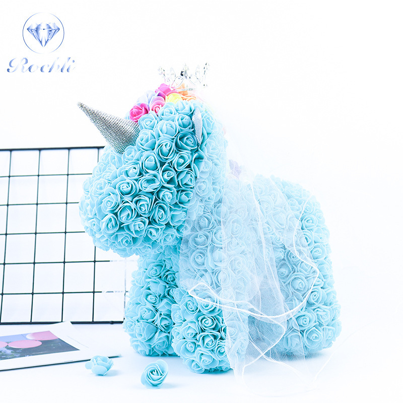 Corona, velo de cabeza, unicornio, flor inmortal, chica, amante, cumpleaños de Navidad, esposa.