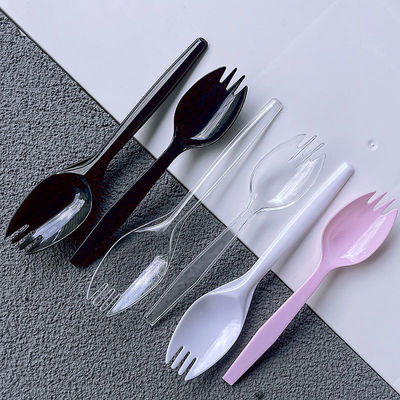 wholesale Spoon fork 7 disposable Fork spoon thickening Independent packing Cake Dessert Take-out food Ice cream Ice cream scoop