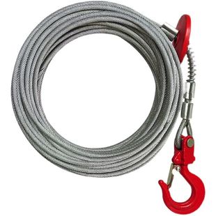 Steel core galvanized mini electric hoist wire rope winch hoist small crane rotating hanging window anti-household