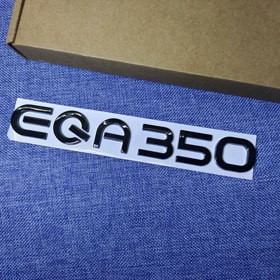 Car logo and EQS450 car emblem stickers - standard-eqa350