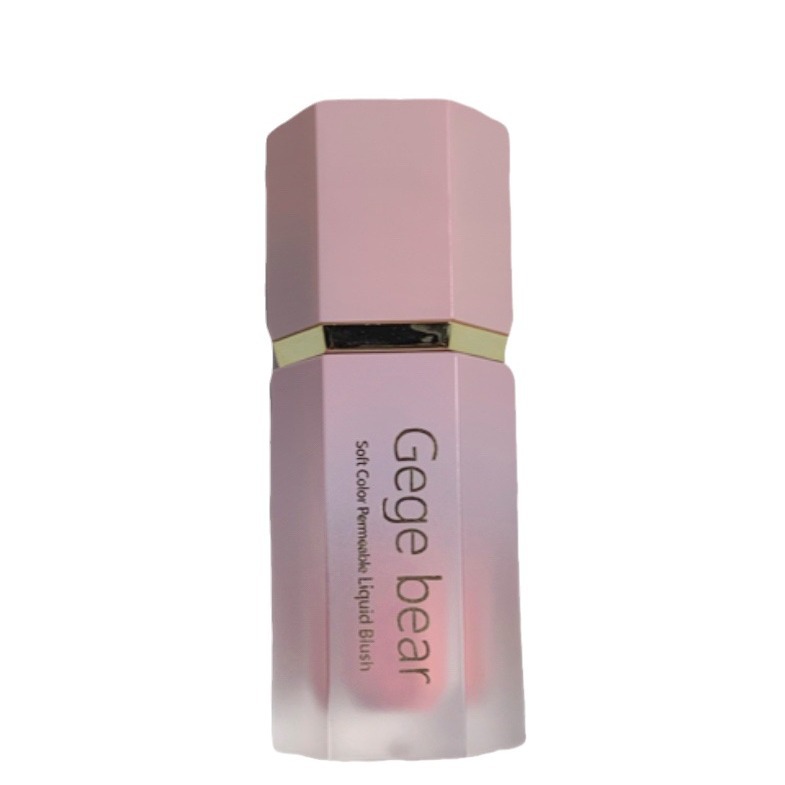 Gege oso suave color transparente Rosa líquido rubor llano cara blanco barato productos domésticos brillo natural Rouge