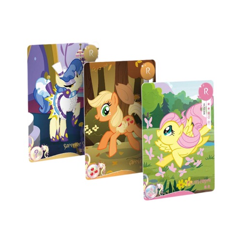Collectible Card Pack featuring My Little Pony Small Wonder Cards, CR Cards, UR Small Cards, Girl Toys, Official Merchandise, Gift Box, Trading Cards