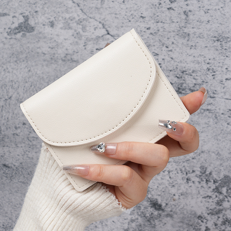 Korean Ins Style Short Small Card Holder Portable Compact Pure Color Simple Girls New Pu Leather Id Coin Purse Korean Ins Style Short Small Card Holder Portable Compact Pure Color Simple Girls New Pu Leather Id Coin Purse