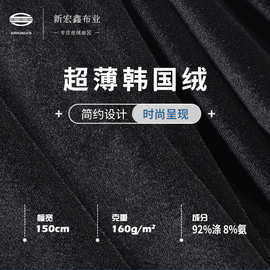 32支超薄韩国绒 高品质中式连衣裙女装绒布 时尚亲肤弹力金丝绒
