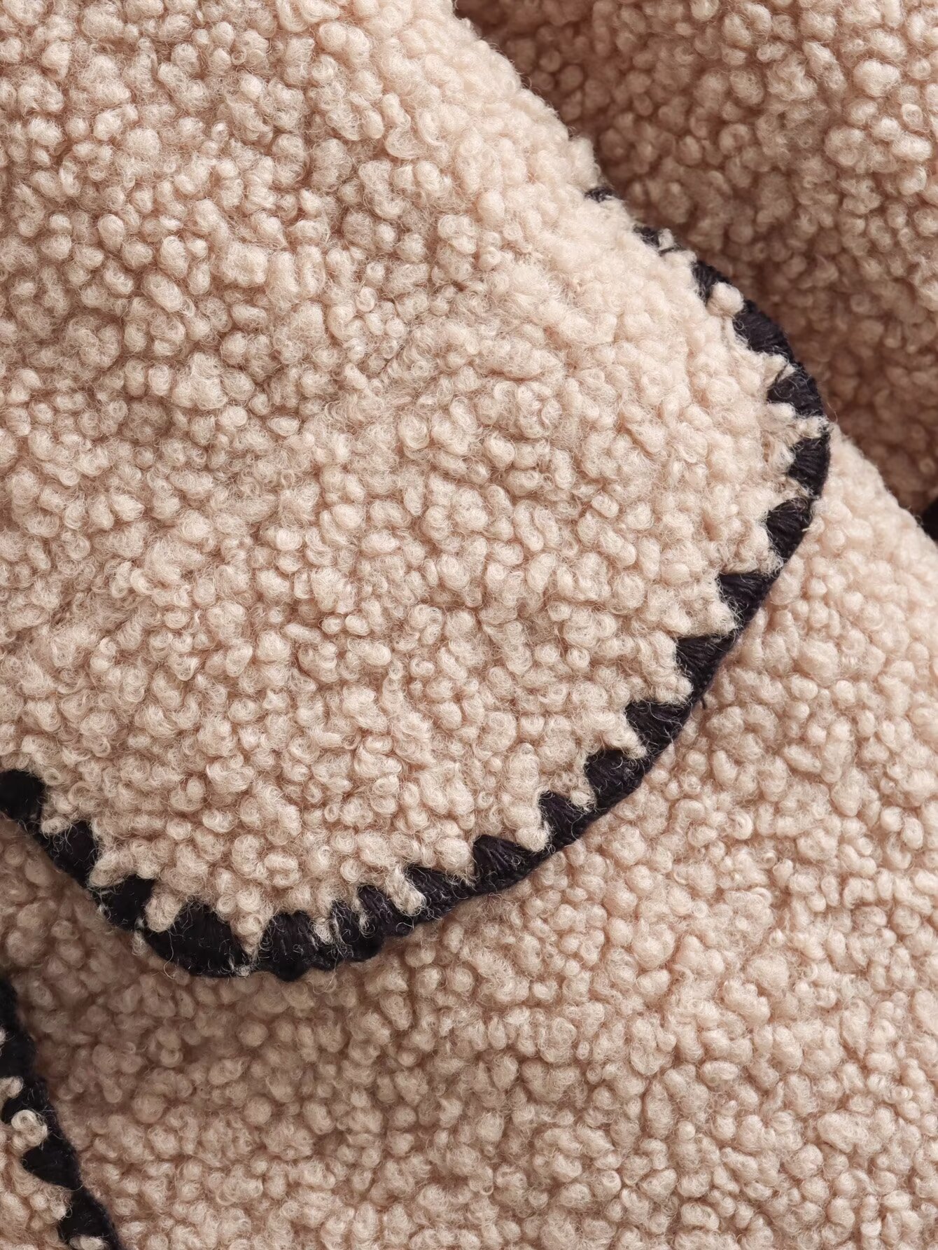 Women's 2024 new style casual granular fleece slim fit lamb wool coat B62905_voghion.com