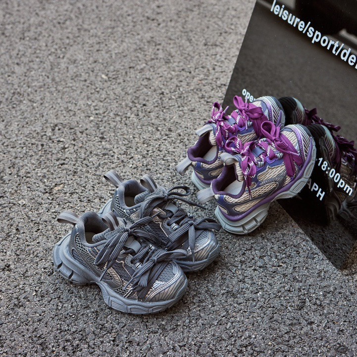 兒童鞋2023秋冬款男童舒適老爹鞋加棉女童輕便時尚跑步運動親子鞋