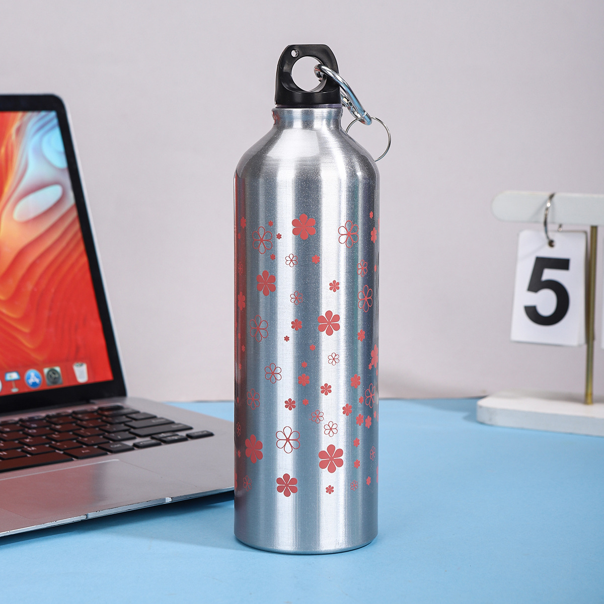 Nuevo simple taza de aluminio portátil de gran capacidad para niños y niñas ciclismo alpinismo botella de regalo taza LOGO al por mayor
