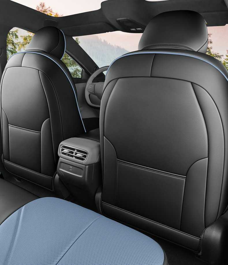 26 Xpeng MONAM03 car-specific seat covers, featuring perforated, breathable leather, and designed for all-season use