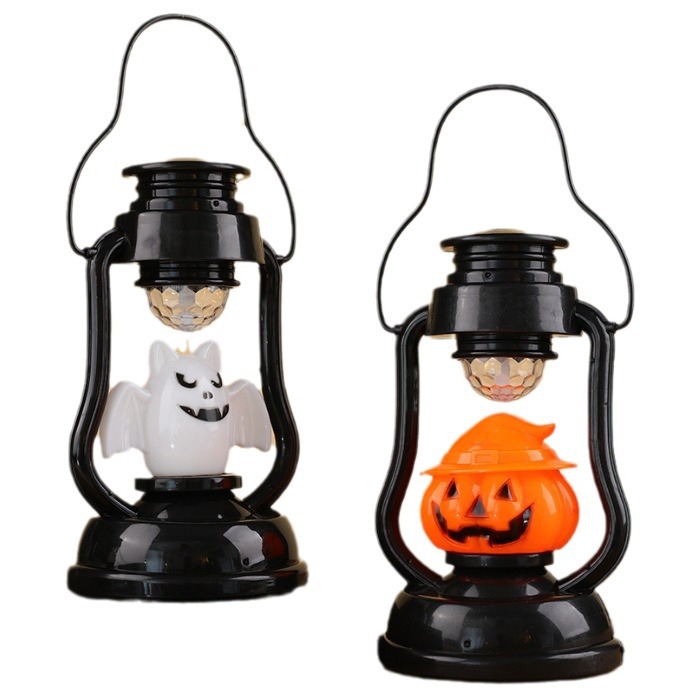 Lámpara decorativa LED para Halloween, diseño murciélago/calabaza