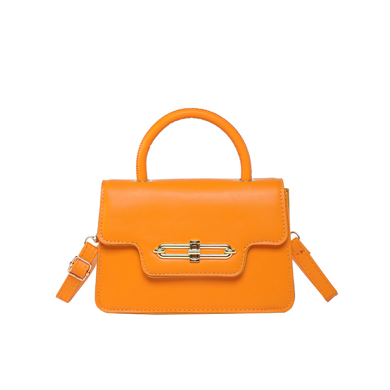 Bolso de hombro de gran capacidad retro 2025 primavera nuevo bloqueo de moda color caramelo empalme bolso de moda damas