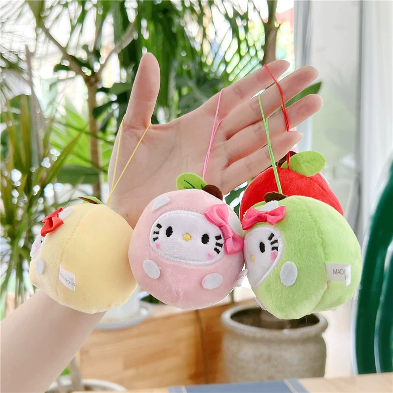 Apple, cute doll, pendant, plush toy, keychain