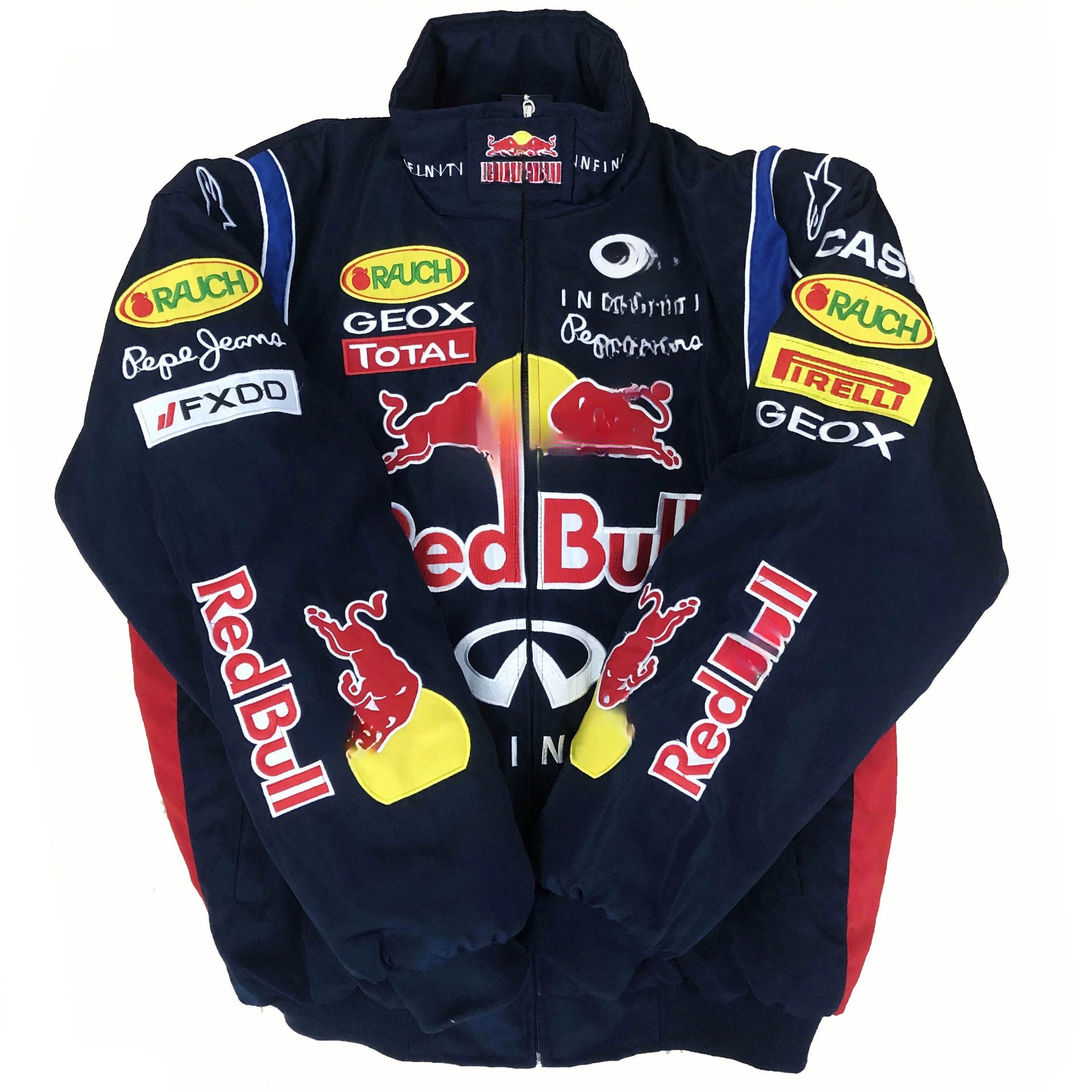 F1 bordado "delgado" nuevo traje de carreras de velocidad con traje de ciclismo de manga larga chaqueta de locomotora