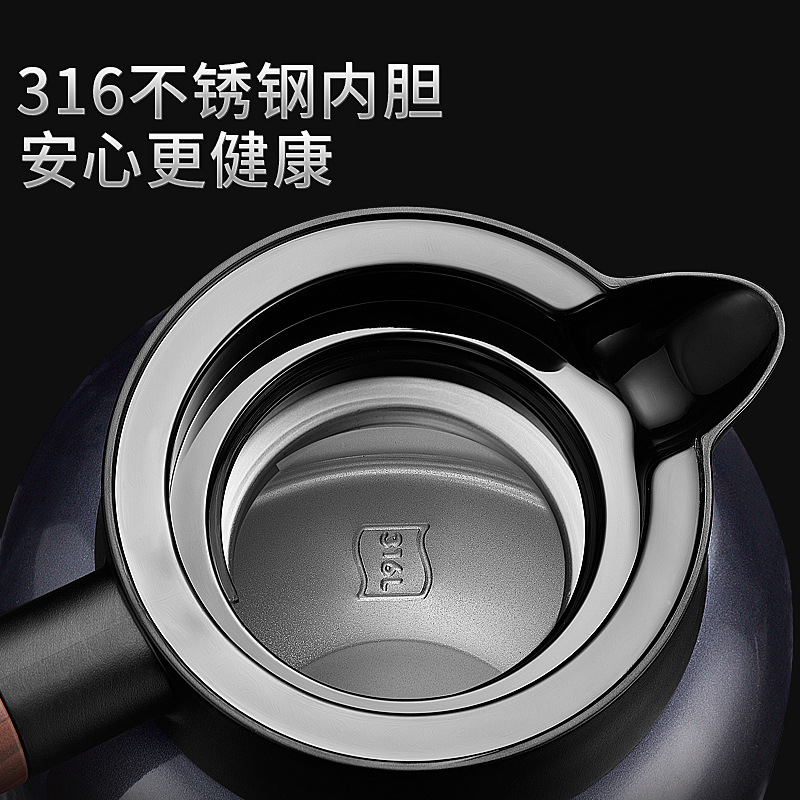 316 de acero inoxidable tetera estofada olla térmica miso antiguo té blanco cáscara de mandarina olla estofada Shangming cafetera hervidor