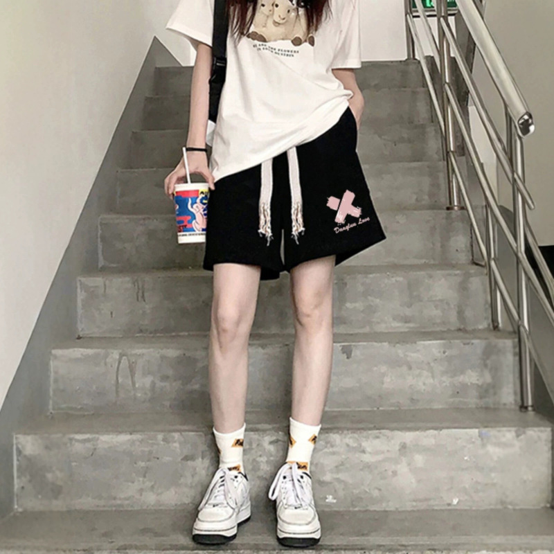 Women's Wide-Leg Shorts Summer 2026 New High-Waisted Loose Straight Casual Mid-Length Pants Plus Size American Style Sports Shorts