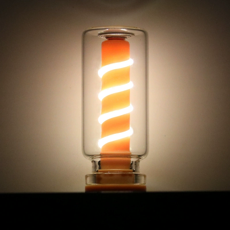 RX9003 прозрачный сенсорный USB-прищадительный ночник с многоцветной LED-атмосферой на боковом правом краю