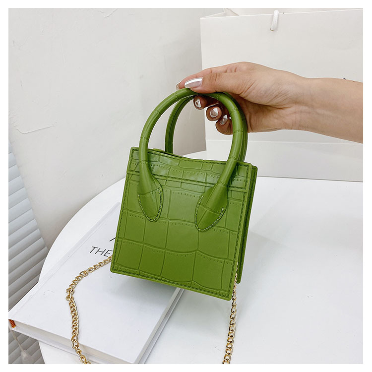 2025 Cross-border new popular smiling face bag, small square bag, fashionable and versatile chain hand bag, shoulder and crossbody jelly women's bag undefined