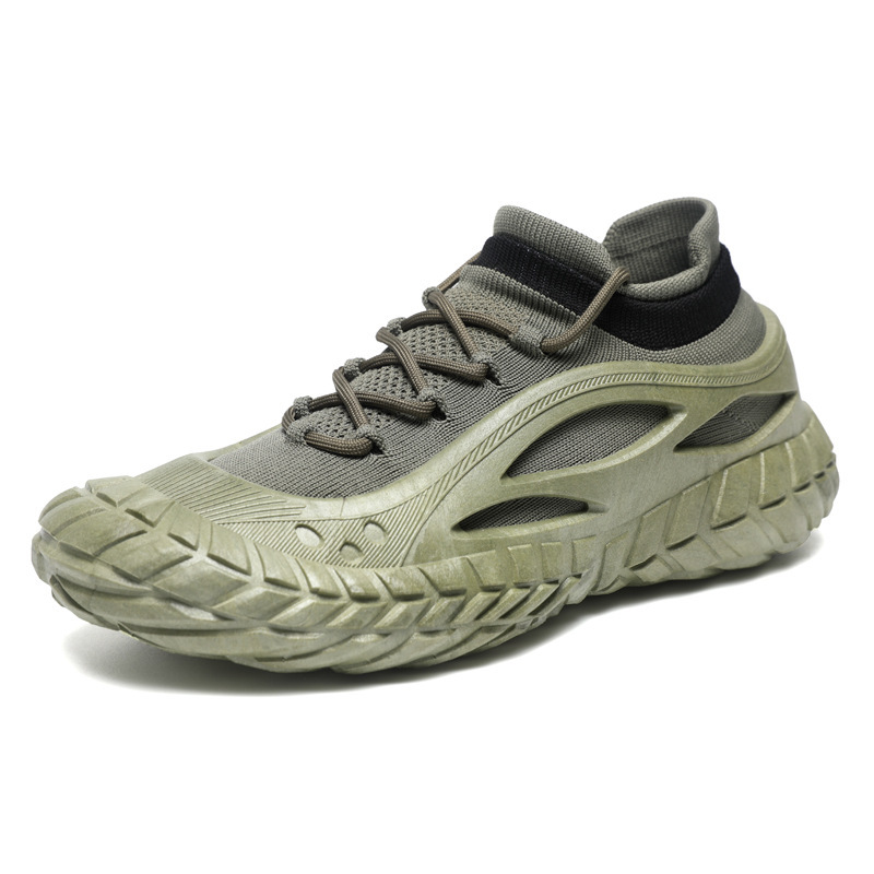 Zapatos de hombre 2025 nuevo estilo primavera tejido volador transpirable superficie de malla casual hombres ligeros plataforma deportes trabajo trabajo zapatos de moda