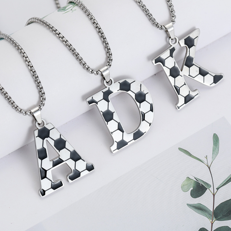 Letter Vintage Style Classic Style 304 Stainless Steel Pendant Necklace Plating Lobster Trigger Clasp Closure display picture 4