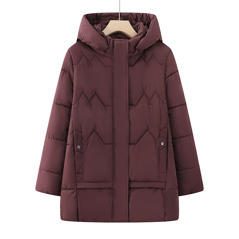 Demi-season keep warm down jacket for leisure, for middle age