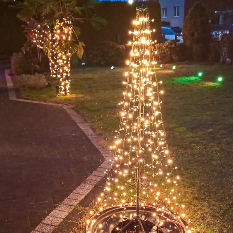Explosiones transfronterizas LED árbol de Navidad decoración techo string jardín patio árbol de Navidad al aire libre atmósfera led string