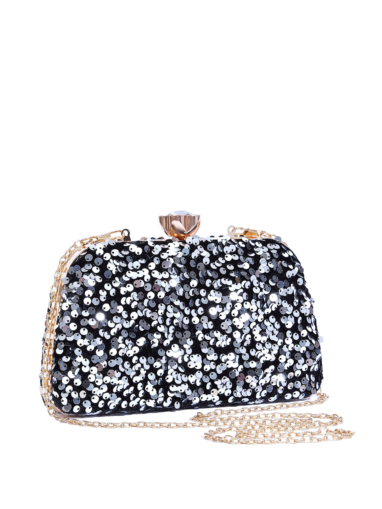 Dress Beaded Sequin Shiny Clutch High-end Fashion Evening Bag_voghion.com