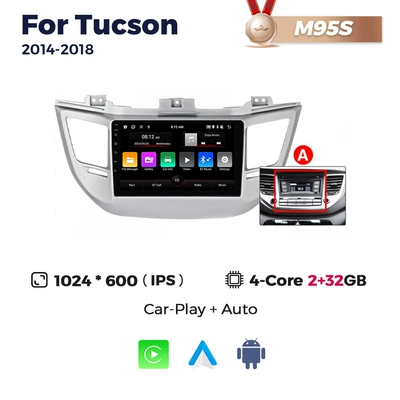 Suitable for Hyundai DVD Navigation - a-m95s-2-32-quad-core-wifi-edition