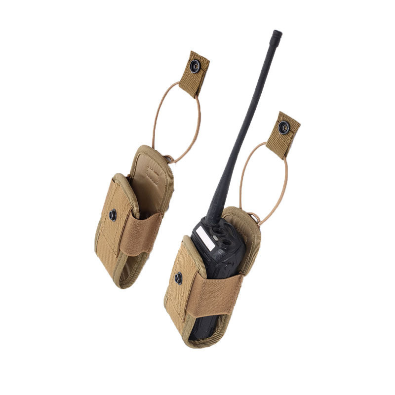 Outdoor Tactical Walkie-Talkie Case Molle Accessory Bag Multifunctional Mobile Phone Bag Waist Bag Protective Case Outdoor Sports