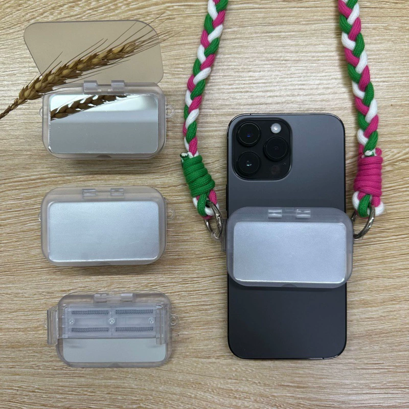 Новый диагональный квадрат откидной крышки для мобильного телефона задний зажим прозрачный матовый квадратный зажим для мобильного телефона