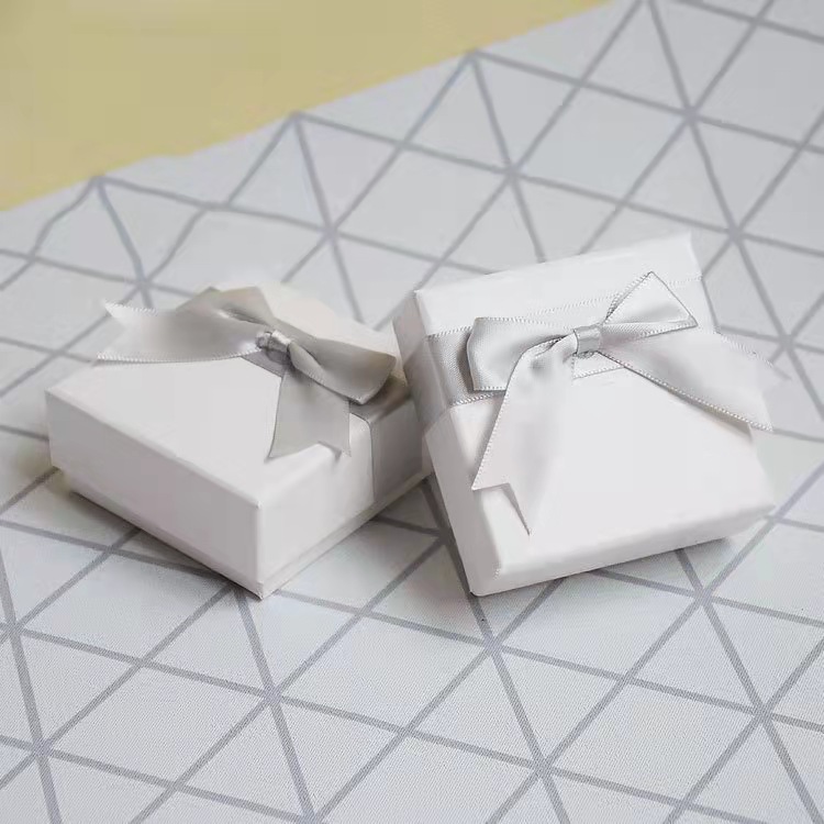 源頭工廠天地蓋蝴蝶結盒子項鍊戒指耳環手鍊通用飾品盒一件代發