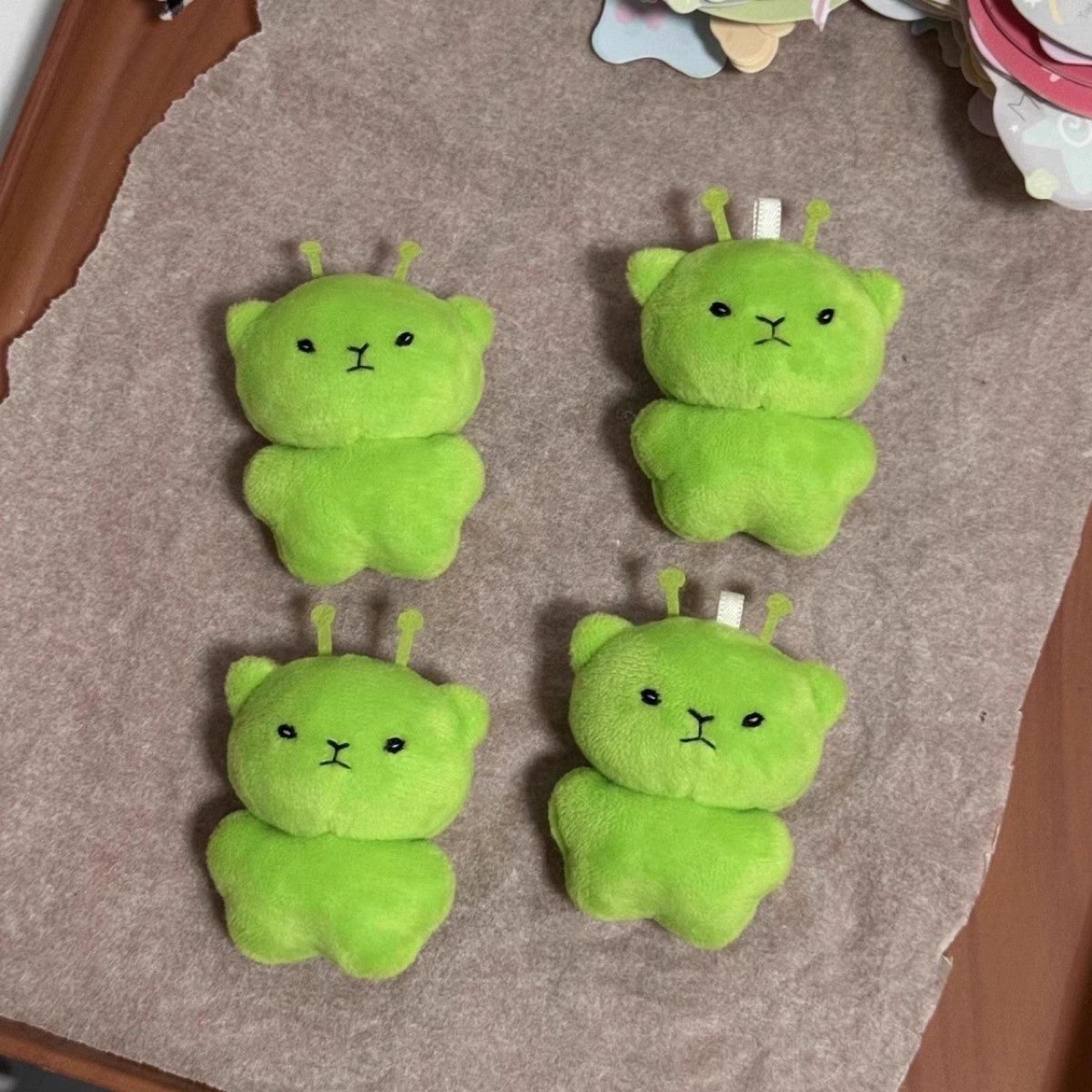 Green Alien Cat Special Effects Plush Doll Cat Doll Cat Pendant Rag Doll Funny Creative Plush Pendant
