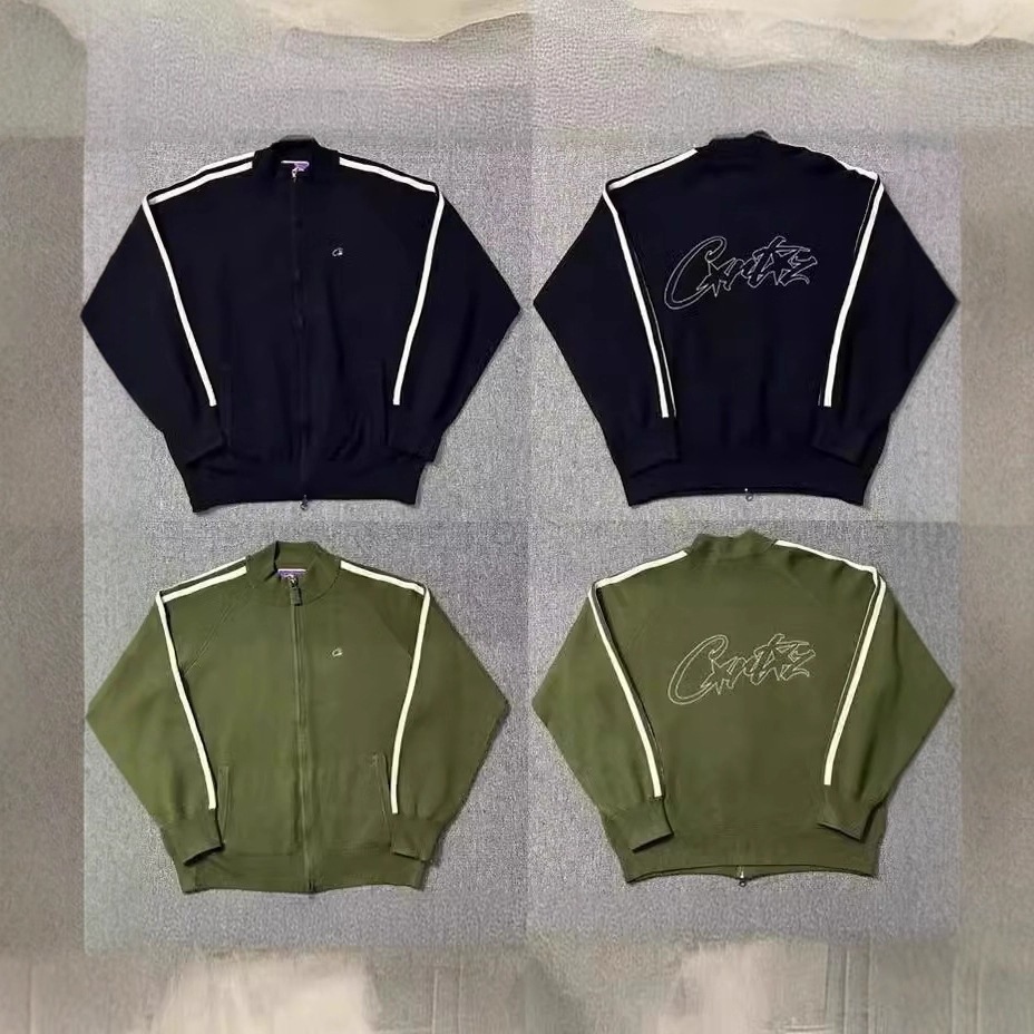 Cross-border e-commerce trendy American style new letter street style unisex loose casual zip-up cardigan sweater coat